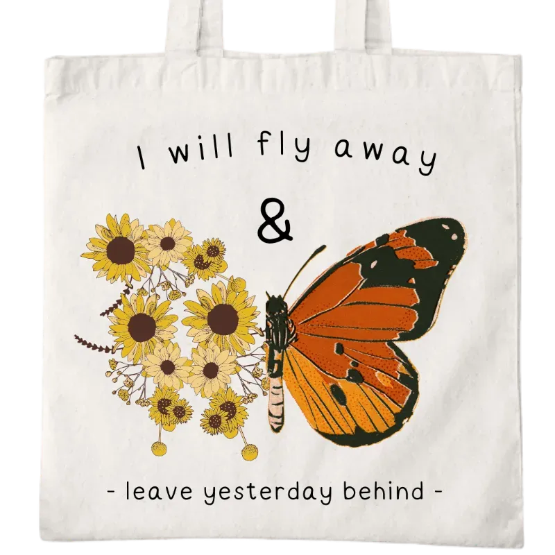 I Will Fly Away Tote Bag