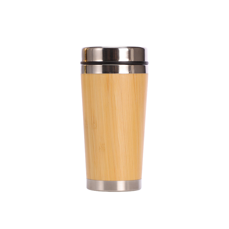 Classic Wooden Steel Mug