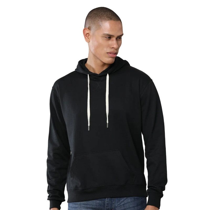 Classic Black Optiknit Hoodie