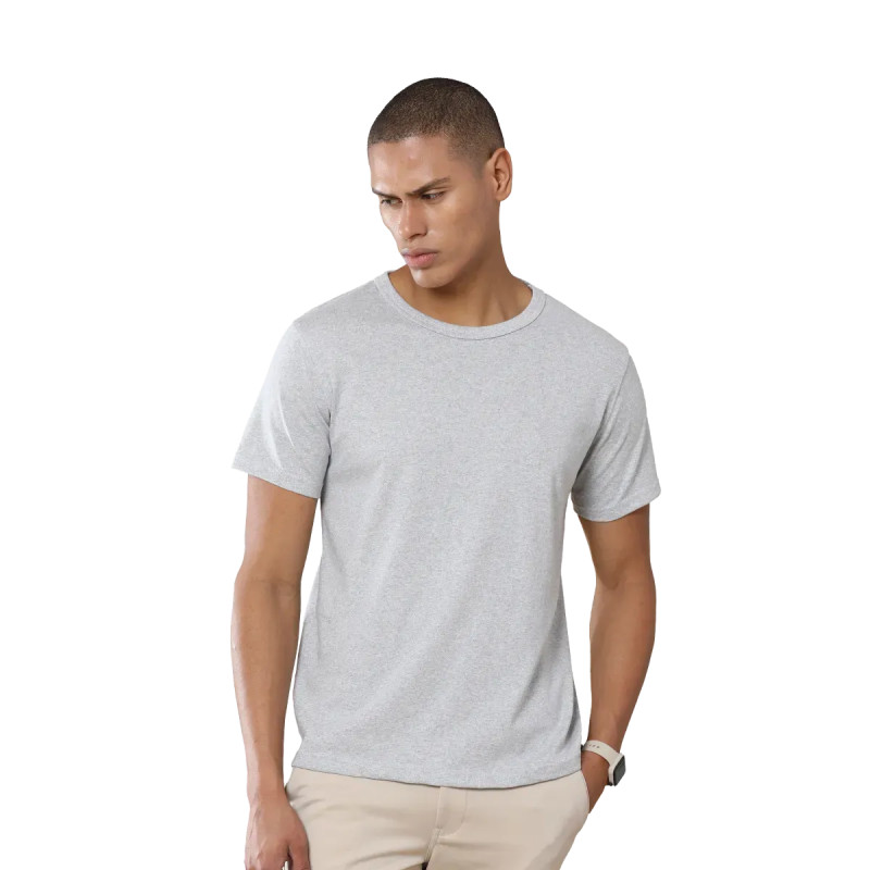 Classic Heather Grey Sustainable Crew Neck