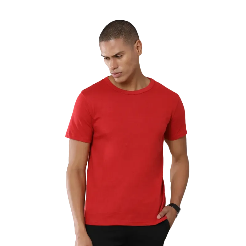 Classic Heather Red Sustainable Crew Neck