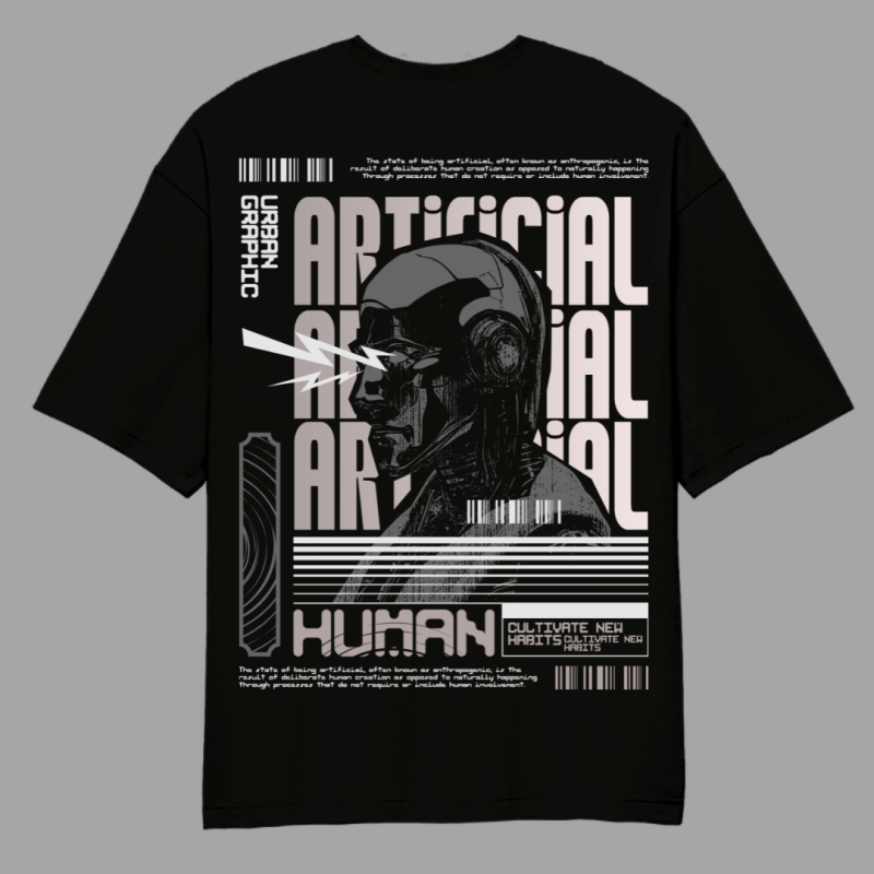 Artificial Human Oversized T-Shirt