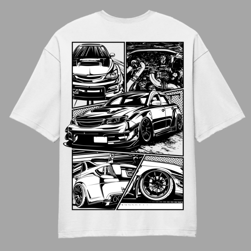 Sabaru Wrx Oversized T-Shirt