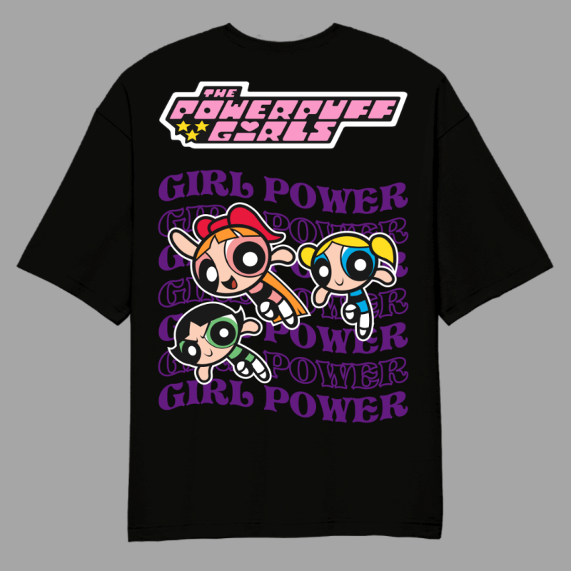 The Power Girls Team Up Oversized T-Shirt