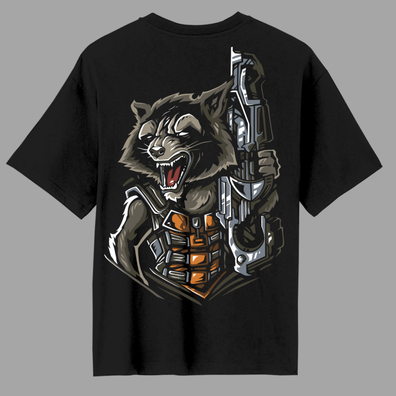 Rocket Raccoon Oversized T-Shirt