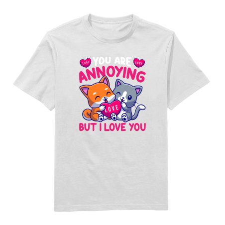 Annoyingly Cute Love Round Neck T-Shirt