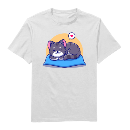 Dreamy Kitty Round Neck T-Shirt