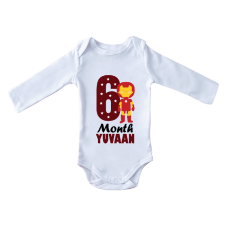 Six Month Baby Full Sleeves Onesie