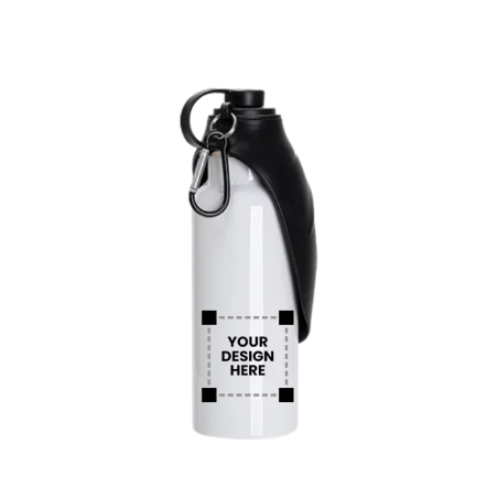 Customized White Stainless Steel Portable Pet Water Bottle