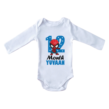 Twelfth Month Baby  Full Sleeves Onesie