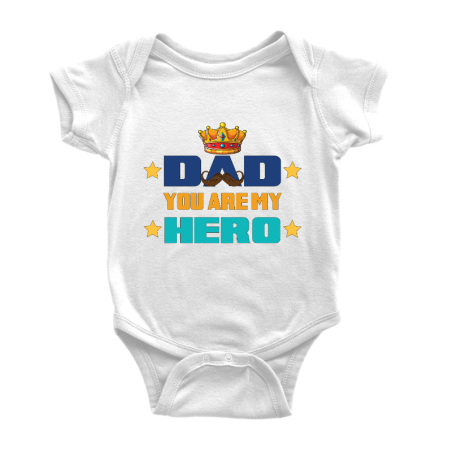 Dad You Are My Hero Baby Onesie