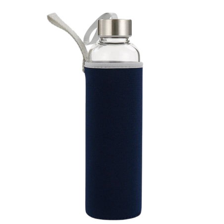 Borosilicate Glass Bottle With Silicone Pouch