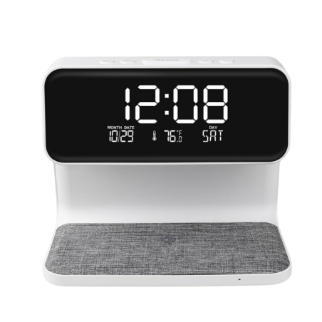 Multifunction alarm desktop clock