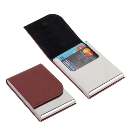 Vertical Brown Card Holder