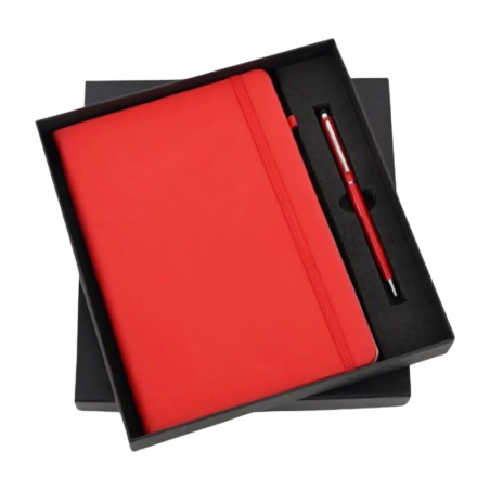 Red Elastic Pen & Diary