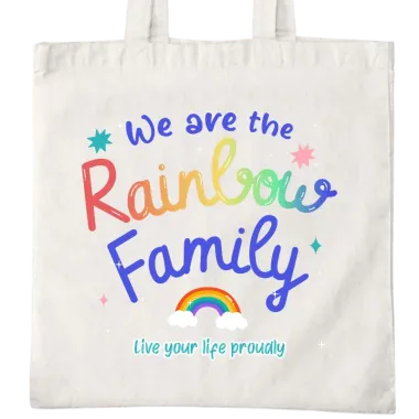 We Are The Rainbow Family Tote Bag