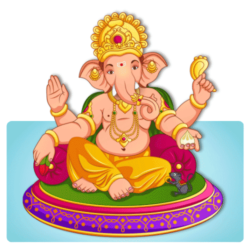 Ganesh category logo featuring Lord Ganesha in traditional attire.