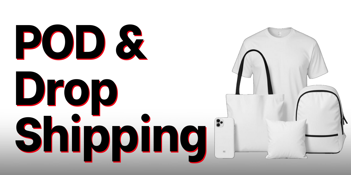 POD and drop shipping services for custom-designed products.